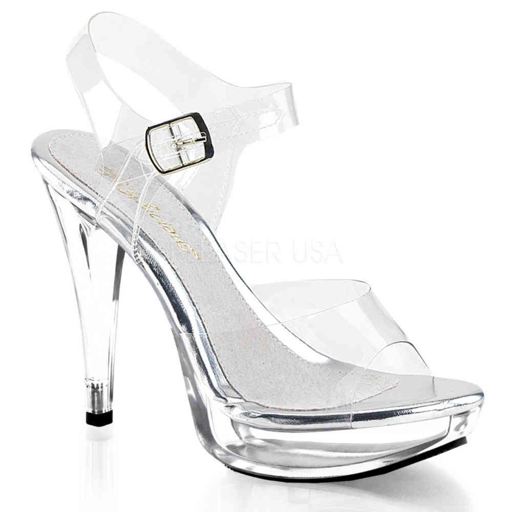 Fabulicious - COCKTAIL508 Sandale à bride à la cheville - Transparent Product image